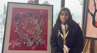 Küçük ressam Zeynep Reyyan Gören'den ilk sergi