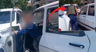 Arabayı kaçıran çocuk kaza yaptı, babasının tepkisi bomba