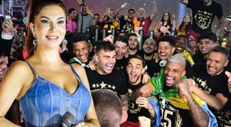 Galatasaray'ın şampiyonluk kutlamalarında yıldızlar geçidi