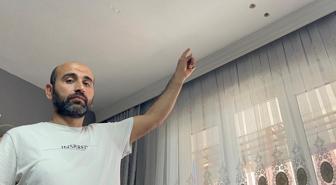 Ağabeyini evden çıkarmak için hiltiyle tavanı deldi, savaş çıktı zannettiler