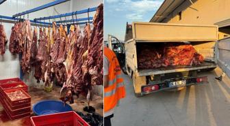 Hepsini vatandaşa yedireceklerdi! Tam 3 ton bozulmuş tek tırnaklı eti ele geçirildi