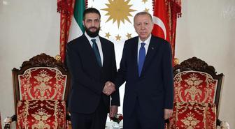 Cumhurbaşkanı Erdoğan ile Şara Dolmabahçe'de bir araya geldi! İşte ilk görüntüler