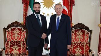 Cumhurbaşkanı Erdoğan ile Şara Dolmabahçe'de bir araya geldi! İşte ilk görüntüler