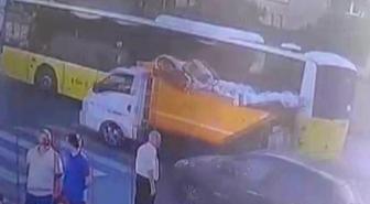 Çöp kamyonu temizlik işçisinin üzerinden geçti