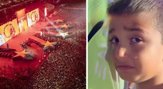 Galatasaraylı yıldızın çocuğu kutlamalarda hüngür hüngür ağladı