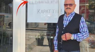 Dükkanını kapattı, cama astığı yazıyı görenler şaka sanıyor