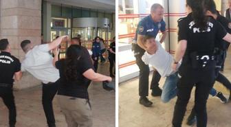 Samsun Adliyesi'nde duruşma çıkışı kavga çıktı! O anlar kameralarda