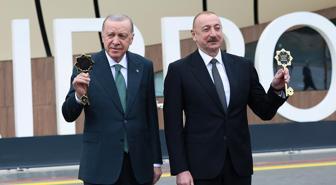 Cumhurbaşkanı Erdoğan ve Aliyev, Laçın Havalimanı'nın açılışını yaptı