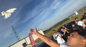 Rapçi Süleyman Burak Bodur tahliye edildi, ilk işi güvercin uçurmak oldu