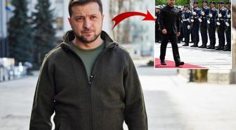 Zelenski, Almanya ziyaretinde ilk kez takım elbise giydi