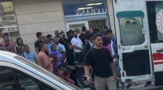 Banka müdürüne bıçak çekti, paralarla kapıdan çıkamadan yakalandı