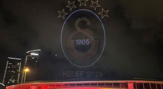 Galatasaray'dan görülmemiş drone şovu! 5 yıldızı 5 farklı yerden getirdiler