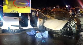 Gaziantep'teki 5 kişinin öldüğü feci kaza kamerada