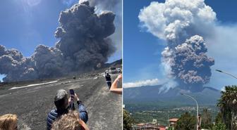 Etna yanardağı patladı! Hava sahası için kırmızı alarm