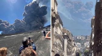 Sicilya'daki Etna yanardağı beklenmedik şekilde patladı! İnsanlar bölgeyi terk ediyor