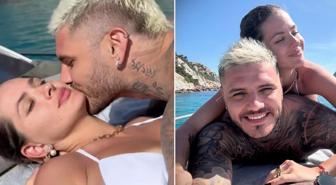 Teknede öpücük yağmuru! Icardi ile Suárez aşk tazeledi