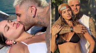 Teknede öpücük yağmuru! Icardi ile Suárez aşk tazeledi