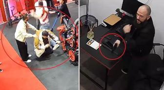 Milli sporcuya silah çekip, tekme tokat dövdüler