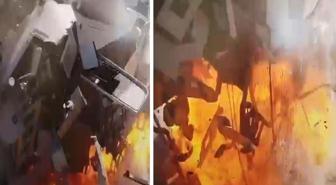 Bodrum marinadaki patlama anı güvenlik kamerasında