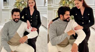 Burak Özçivit'ten eşi Fahriye Evcen'e aşk dolu kutlama
