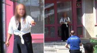 Eski iş yerinin önünde kendini yakmaya kalkıştı