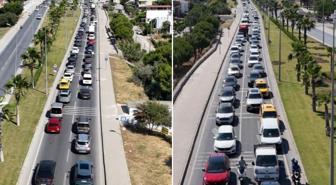 Kuşadası'na tatilci akını! Son 24 saatte 60 binden fazla araç giriş yaptı