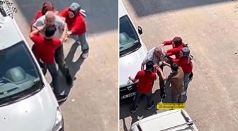 Hırsızlık yaptığı iddia edilen yaşlı adam kaçmasın diye her şeyi yaptılar
