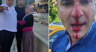 Baba-oğul, tartıştığı sürücüyü ailesinin gözü önünde darbetti