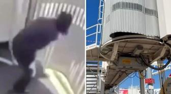 Körükten düşen kadın havalimanı çalışanı ağır yaralandı