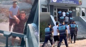 Didim'de tur otobüsüne saldıran 5 şüpheli tutuklandı