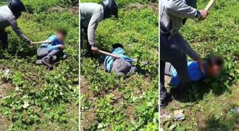 Cinsel içerikli paylaşım yapan gençleri sopayla acımasızca dövdü