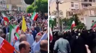 İsrail saldırılarının ardından İranlılar sokağa çıktı: İntikam, intikam