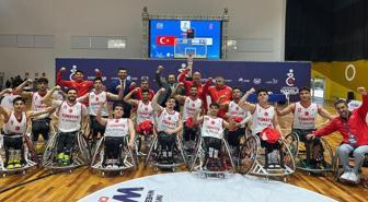 23 Yaş Altı Tekerlekli Sandalye Basketbol Milli Takımımız, İsrail'i 84 sayı farkla ezip geçti
