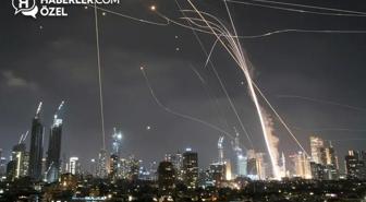 İran'ın vurduğu Tel Aviv'den canlı yayın