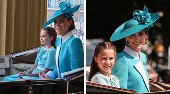 Kate Middleton, Trooping the Colour töreninde zerafetiyle göz kamaştırdı