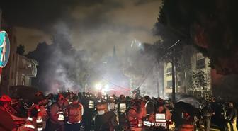 İran'ın füzeleri Hayfa'ya isabet etti! Kentten alevler yükseldi