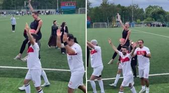 Kubilay Aka Moskova'da galip geldi! Zaferi sevgilisini omzuna alarak kutladı