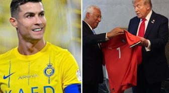 Ronaldo, Trump'a forma gönderdi! Üzerinde tek cümlelik not var