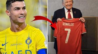 Ronaldo, Trump'a forma gönderdi! Üzerinde tek cümlelik not var
