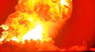 SpaceX roketi Starship, test sırasında alev topuna dönerek patladı
