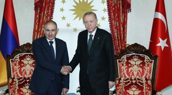 Cumhurbaşkanı Erdoğan, Ermenistan Başbakanı Paşinyan'ı kabul etti