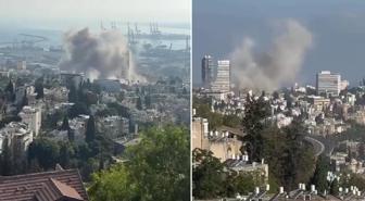 İran'dan misilleme! Hayfa ve Tel Aviv'de büyük patlamalar yaşanıyor