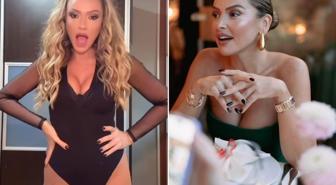 Hadise, iddialı sahne kostümüyle ayna karşısında dans etti