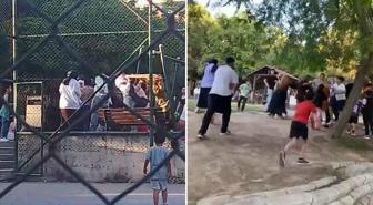 Çocukların kavgasında anneler saç saça baş başa girdi
