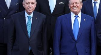 Cumhurbaşkanı Erdoğan ve ABD Başkanı Trump, NATO Zirvesi'nde yan yana geldi