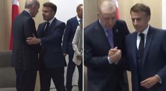 Erdoğan, vücut diliyle üstünlük kurmaya çalışan Macron'u tek hamlede boşa düşürdü