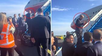 Cumhurbaşkanı Erdoğan'ı tam uçağa binerken yakalayıp bakın ne istedi