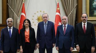 Cumhurbaşkanı Erdoğan ile DEM Parti heyeti arasındaki görüşme sona erdi