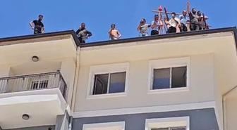 Maaşlarını alamayan inşaat işçilerinden toplu intihar girişimi