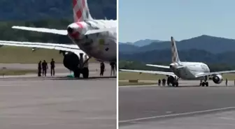 Havalimanına izinsiz giriş yapan adam, uçak motoruna kapılıp hayatını kaybetti